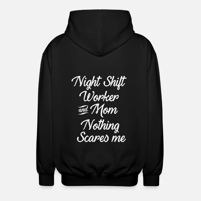 Nachtschicht - Unisex Kapuzenjacke - Schwarz