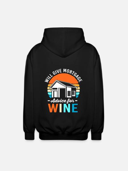Debt Condominium Mortgage - Unisex Hooded Jacket - black