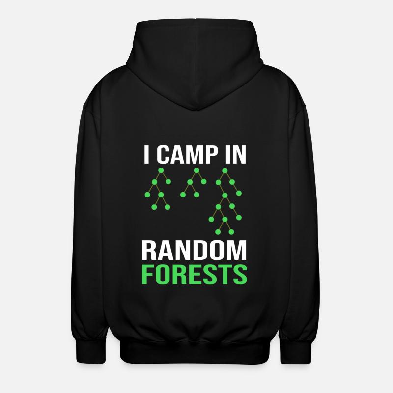 Programmer Coder GPT - Unisex Hooded Jacket - black