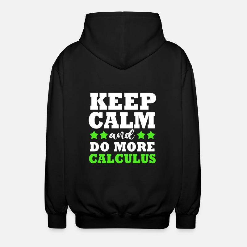 math mathematician - Unisex Hooded Jacket - black