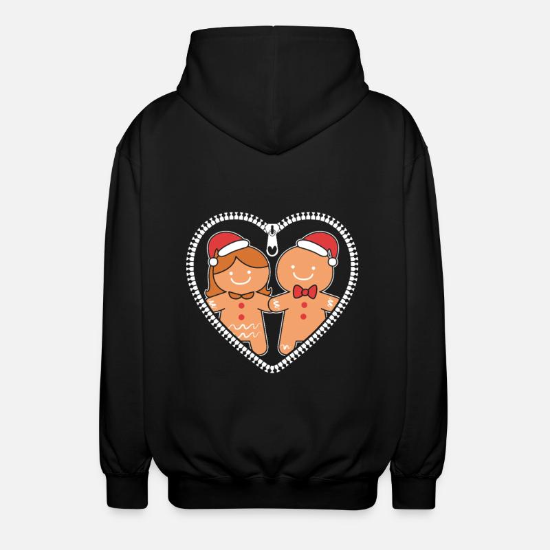Werdende Mutter Weihnachten Gender Reveal - Unisex Kapuzenjacke - Schwarz