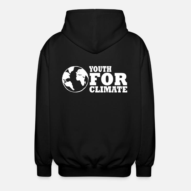 Youth for climate - Unisex Kapuzenjacke - Schwarz