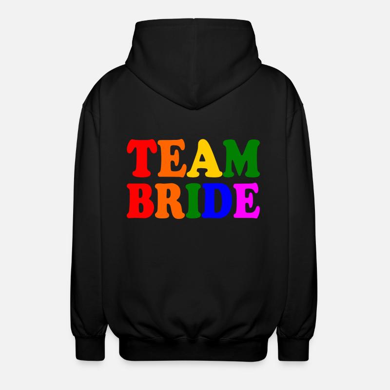 Team bride - Veste à capuche unisexe - noir
