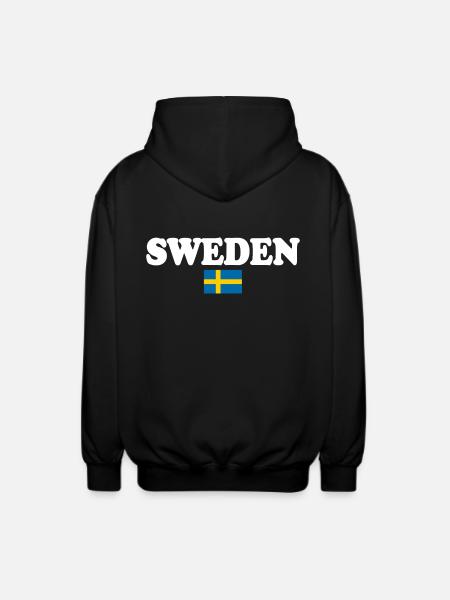 Sweden - Unisex Hooded Jacket - black