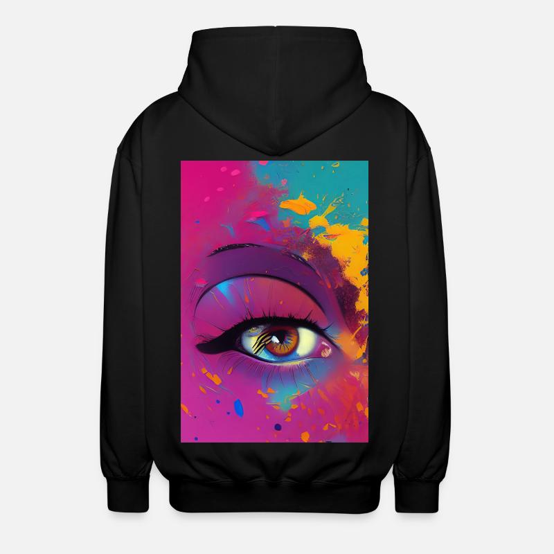 Abstrakte Kunst - Unisex Kapuzenjacke - Schwarz