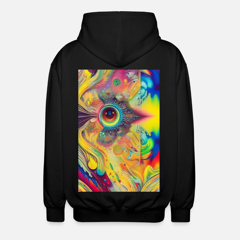 Abstrakte Kunst - Unisex Kapuzenjacke - Schwarz