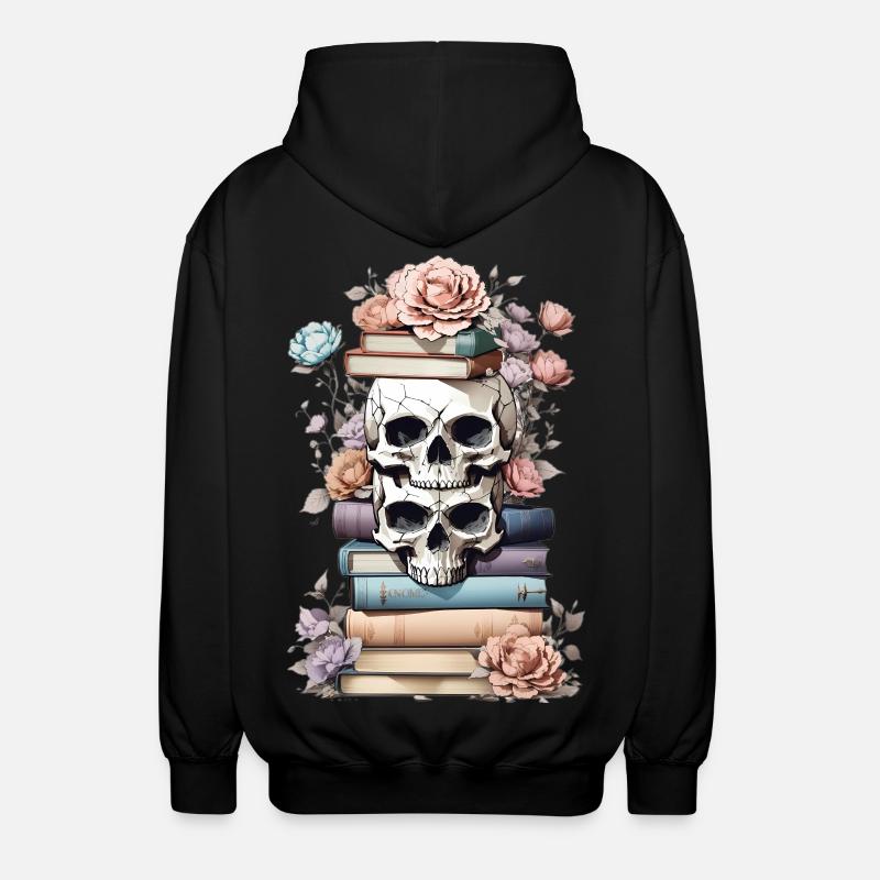 Piles de livres - Veste à capuche unisexe - noir