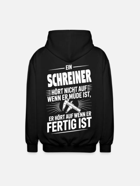 Schreiner Holzwurm der Profi - Unisex Kapuzenjacke - Schwarz