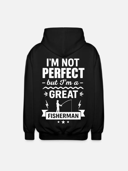 Super Fisherman Nature Lover - Unisex Hooded Jacket - black