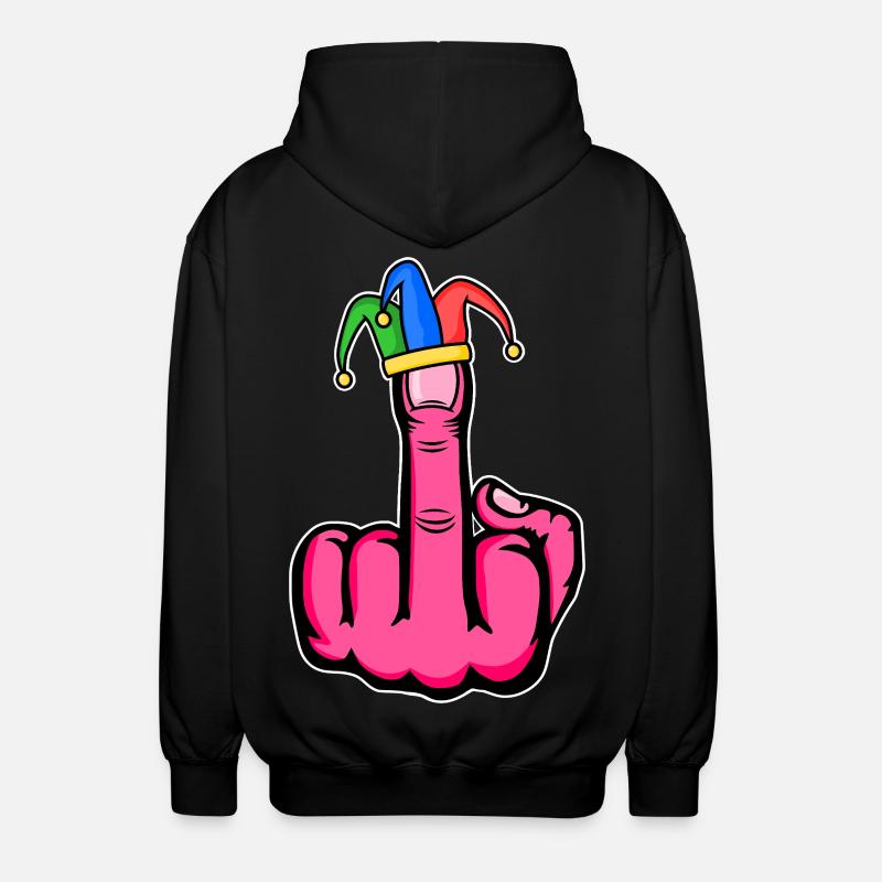 Middle Finger Stingerfinger Carnival - Unisex Hooded Jacket - black
