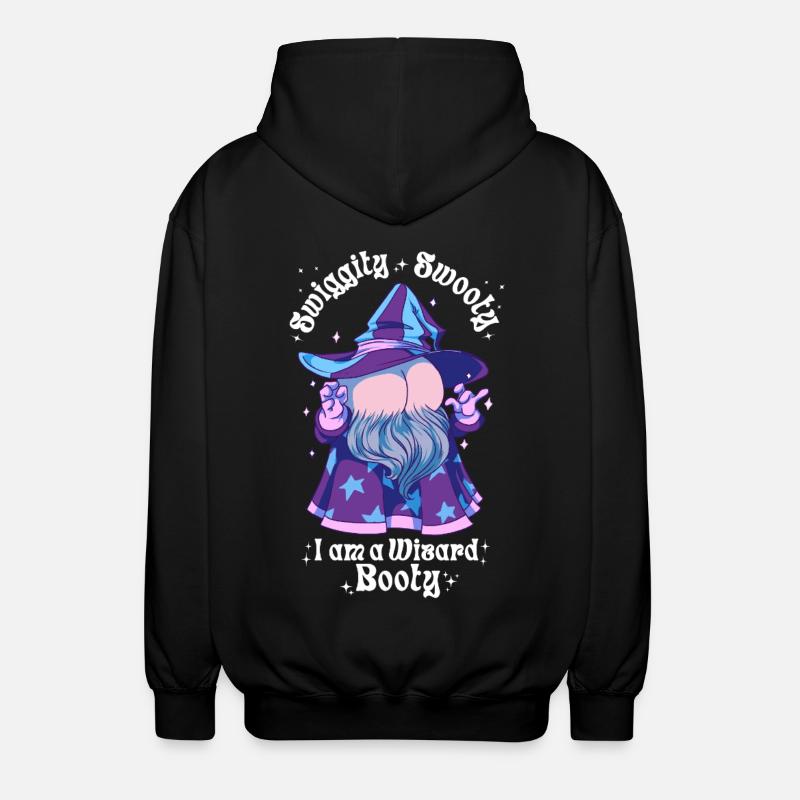 Wizard Booty Butttober - Unisex Kapuzenjacke - Schwarz