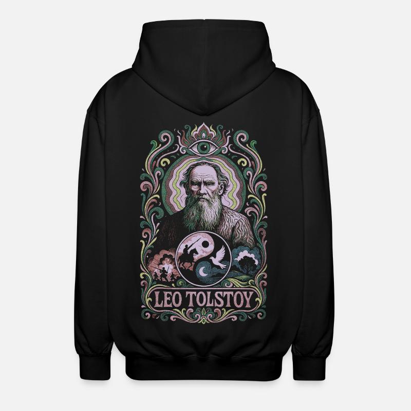 Léon Tolstoï - Veste à capuche unisexe - noir