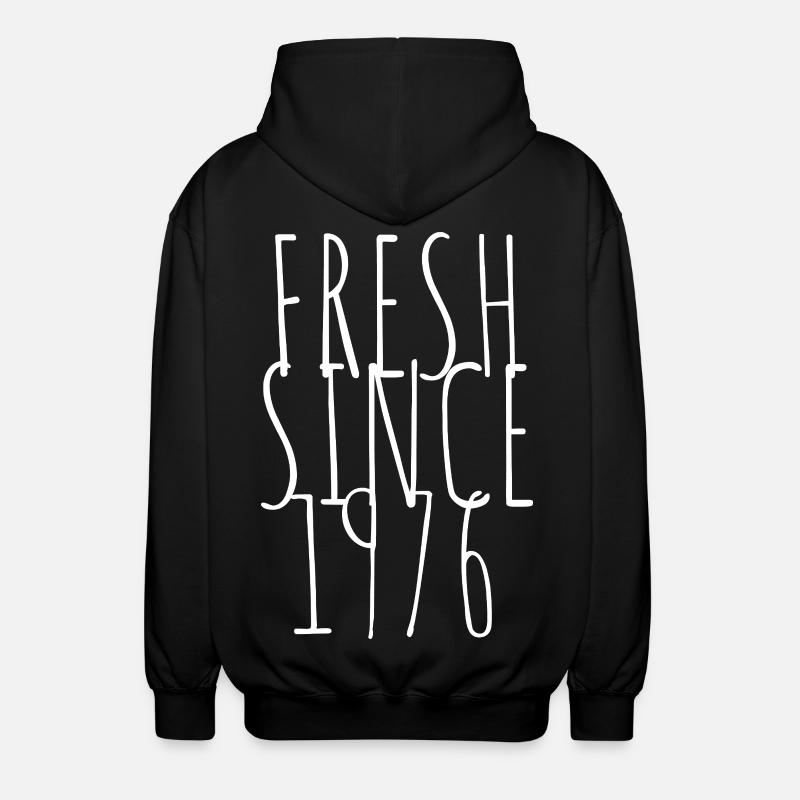 Årgång 1976 - Luvjacka unisex - svart