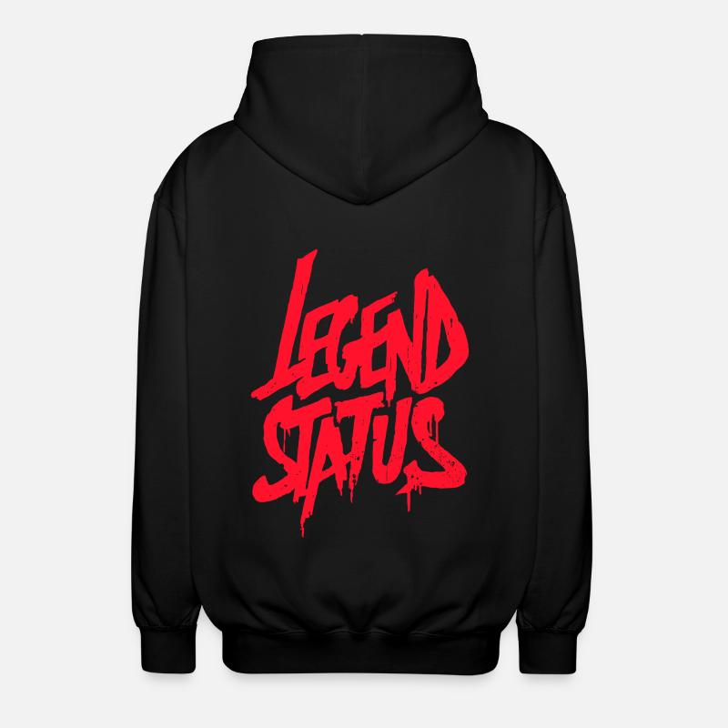 Statut de légende Graffiti - Veste à capuche unisexe - noir