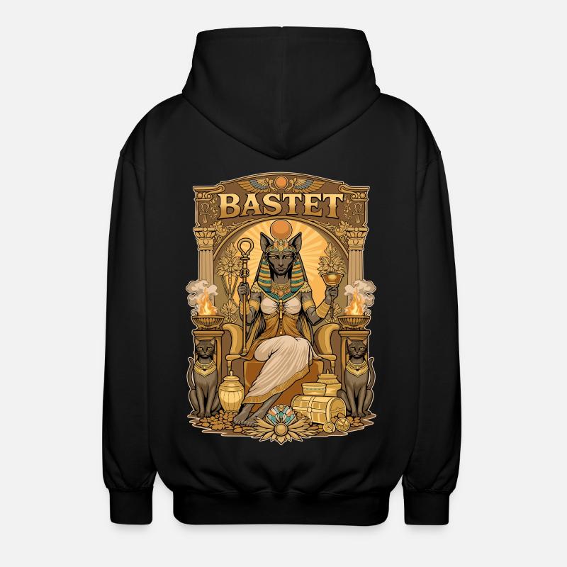 Trône de BASTET - Veste à capuche unisexe - noir