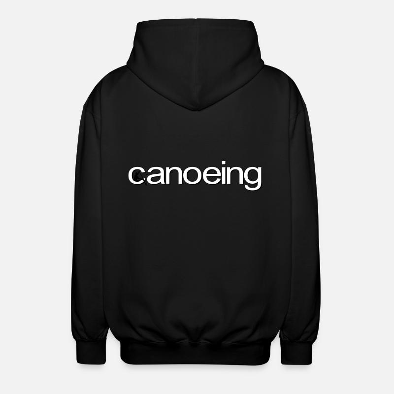 canoeing - Unisex Hooded Jacket - black