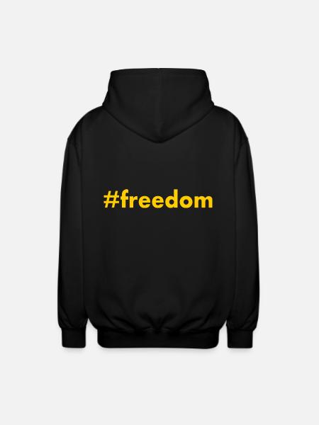 FREEDOM - Unisex Hooded Jacket - black