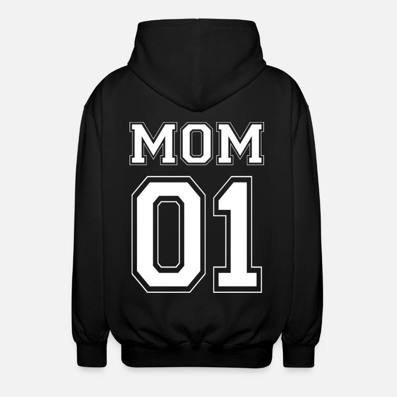 MOM 01 - White Edition - Unisex Hooded Jacket - black