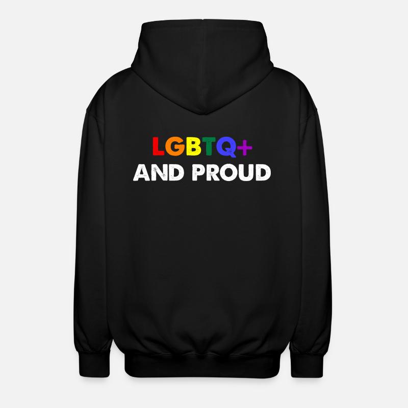 LGBTQ+ et fier - Veste à capuche unisexe - noir