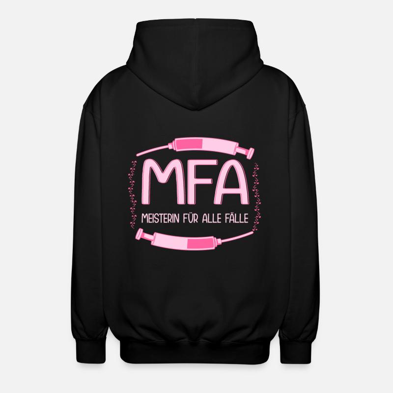 MFA Master Medical Assistant - Unisex Hooded Jacket - black