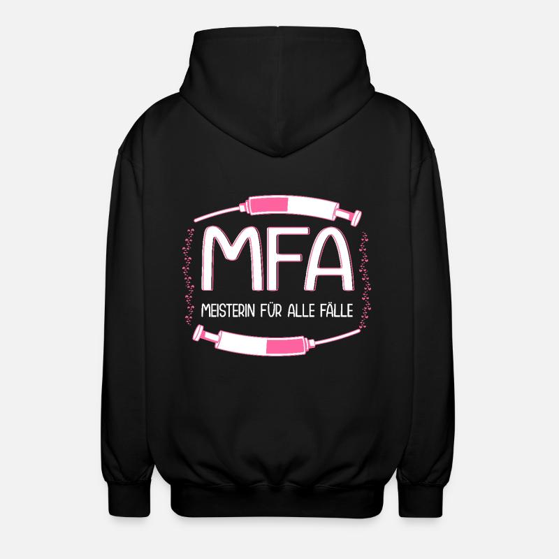 Assistant médical Master MFA - Veste à capuche unisexe - noir