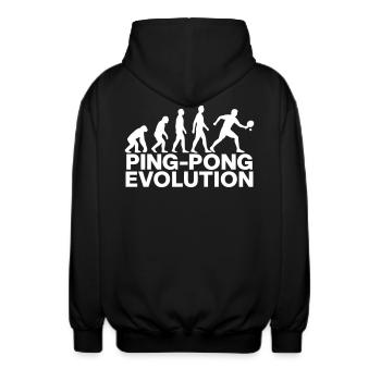 Ping-Pong Evolution Smash Gift Cool - Veste à capuche unisexe - noir - Dos - AI Model Male 185 light (185cm)