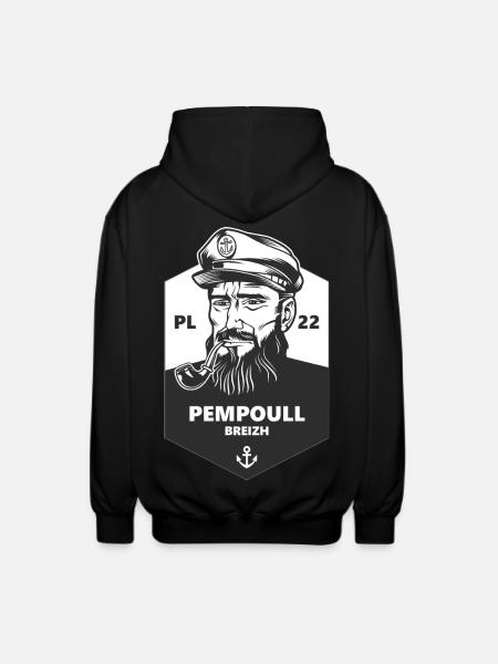 Marin PL 22 Pempoull Breizh - Unisex hættejakke. - sort