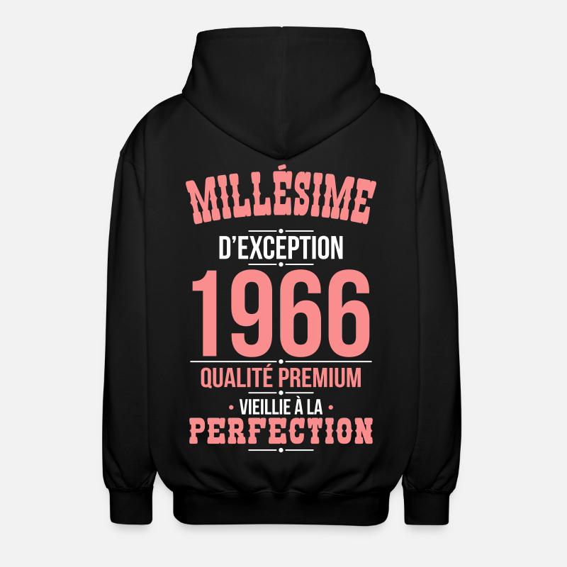 1966 – Millésime d’exception – Qualité premium - Veste à capuche unisexe - noir