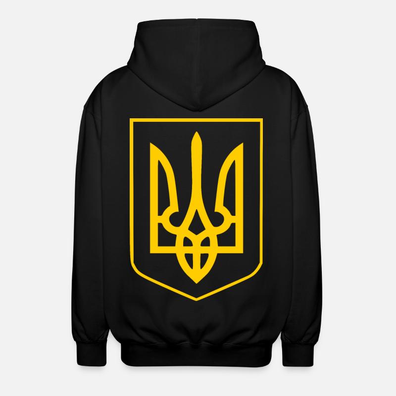 Ukraine - Unisex hættejakke. - sort