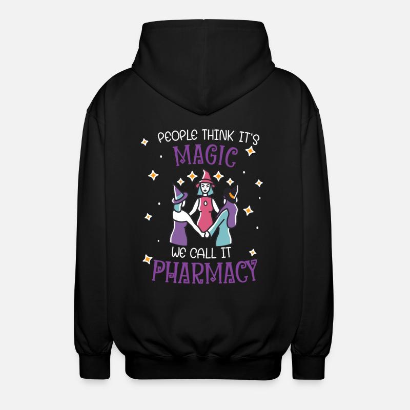 Pharmacy | Pharmacy Magic - Unisex Hooded Jacket - black