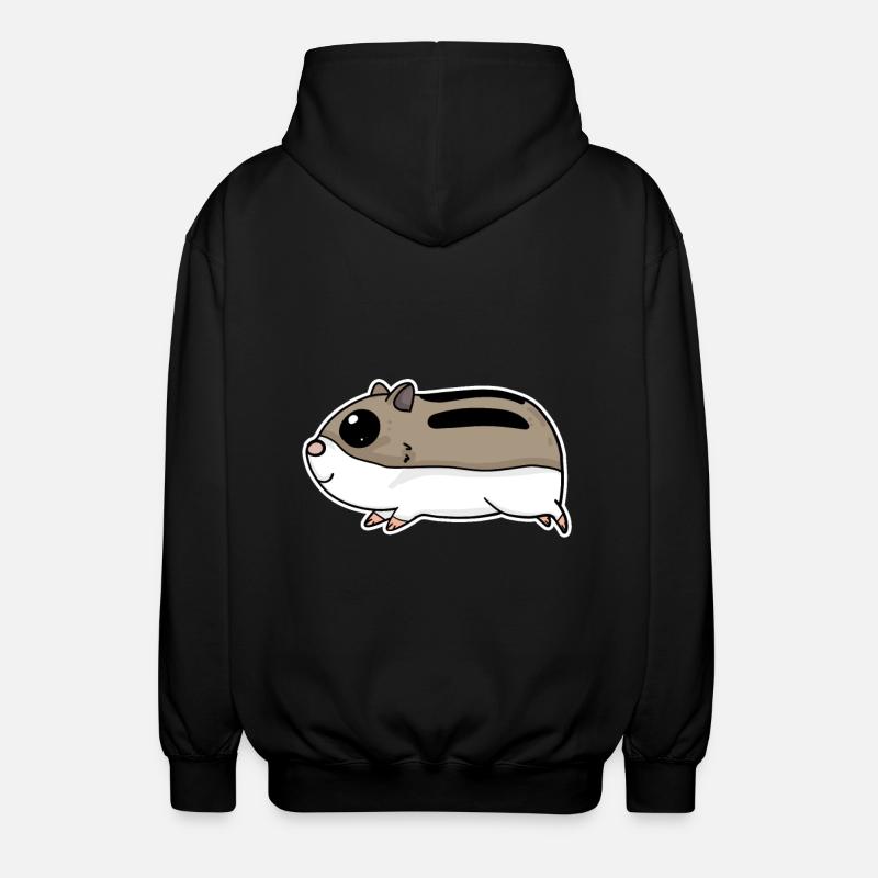 Hamster mignon - Veste à capuche unisexe - noir