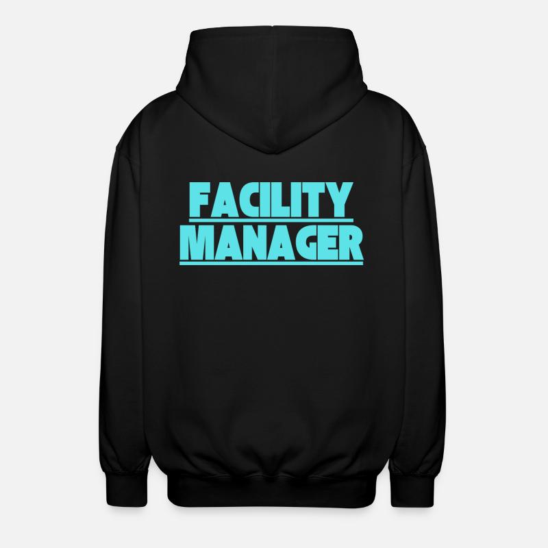 Facility Manager Technicien interne Gardien - Veste à capuche unisexe - noir