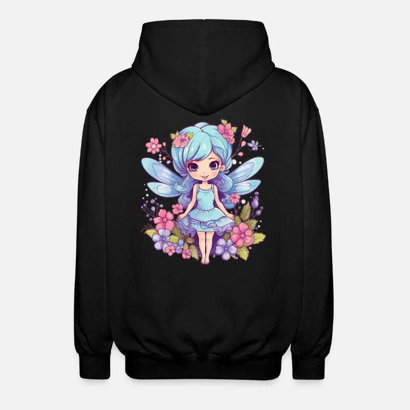 Fée des fleurs magique - Veste à capuche unisexe - noir