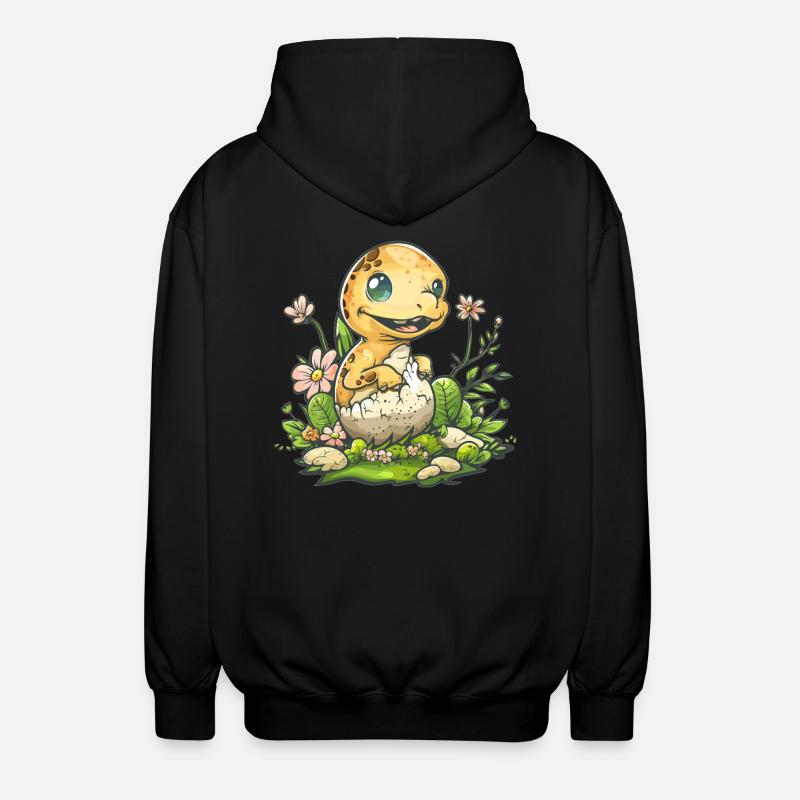 Bébé Dino de l’œuf - Veste à capuche unisexe - noir
