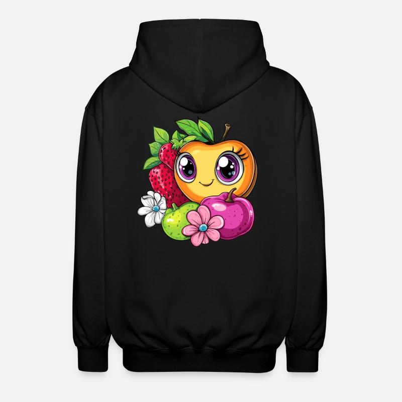 Fruits mignons - Veste à capuche unisexe - noir