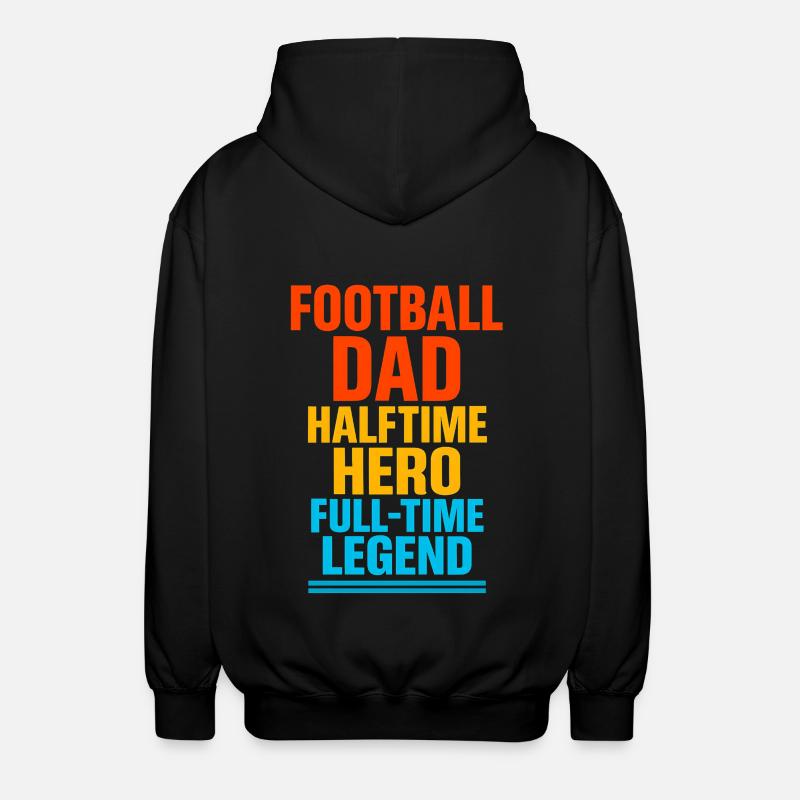 FUSSBALL-VATER - Unisex Kapuzenjacke - Schwarz