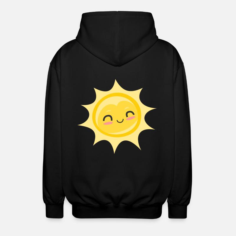 Sun - Sunbeams Sunlight Summer Fun - Unisex Hooded Jacket - black