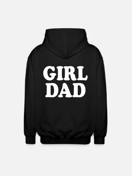 Girl dad - Unisex Hooded Jacket - black