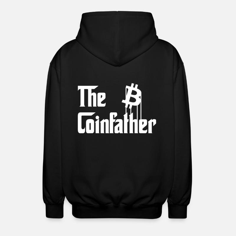 The Coinfather Bitcoin - Unisex Kapuzenjacke - Schwarz