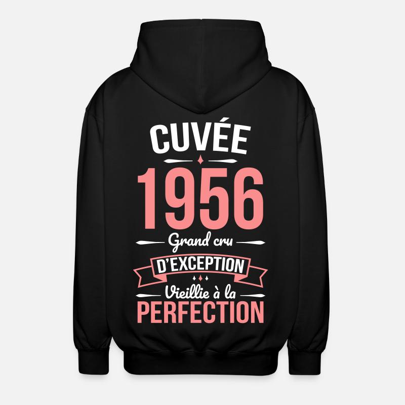 1956 Cuvée – Perfekt gereift - Unisex Kapuzenjacke - Schwarz
