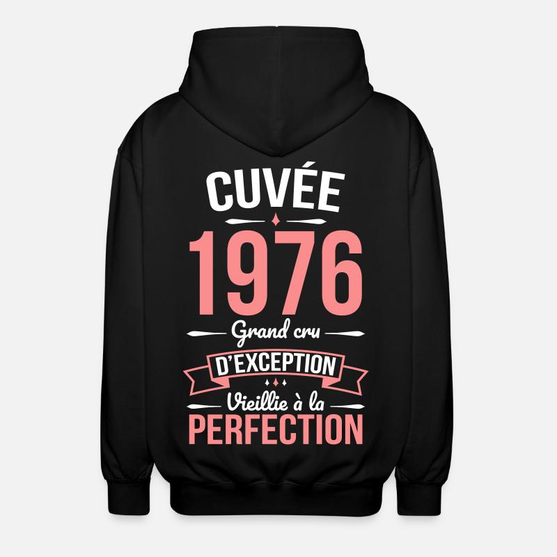 1976 – Perfekt gereift - Unisex Kapuzenjacke - Schwarz