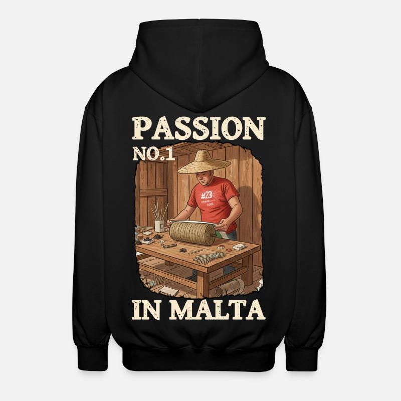 Malta Pyro Passion - Veste à capuche unisexe - noir