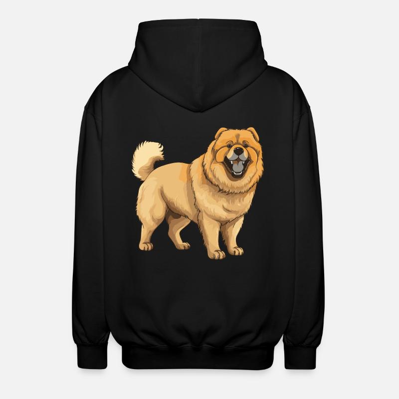 Chow Chow Hund - Unisex Kapuzenjacke - Schwarz