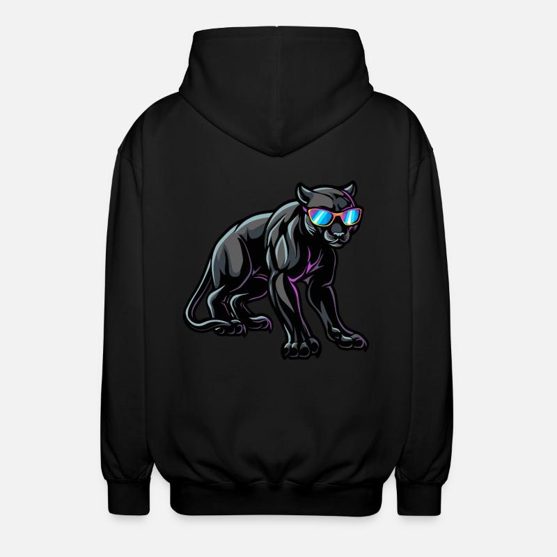 Panther Cool Tier - Unisex Kapuzenjacke - Schwarz