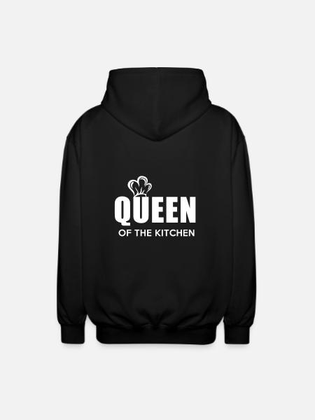 Queen of the Kitchen - Unisex Kapuzenjacke - Schwarz