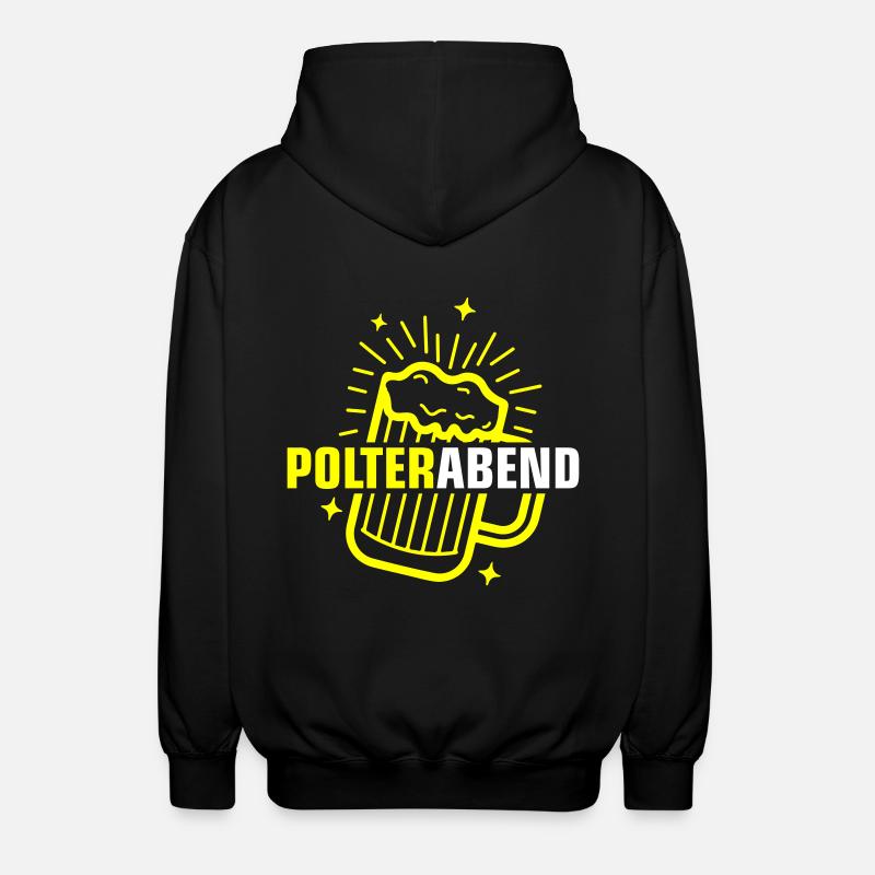 Polterabend Bier - Unisex Kapuzenjacke - Schwarz