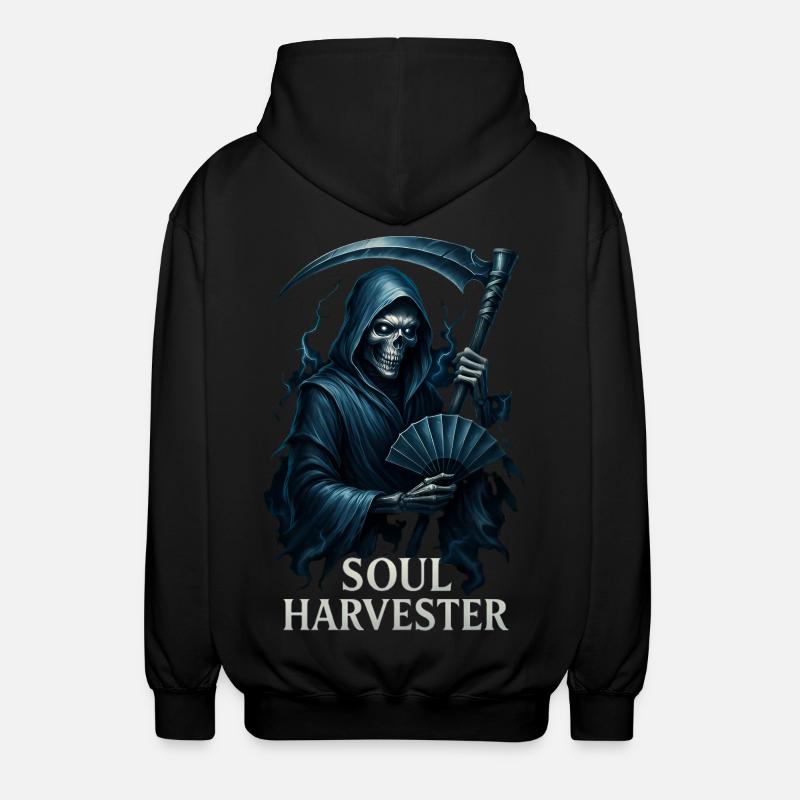 Sensenmann Seelenernter - Unisex Kapuzenjacke - Schwarz