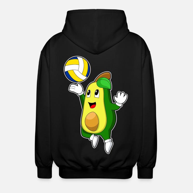 Avocat Volley-ball - Veste à capuche unisexe - noir