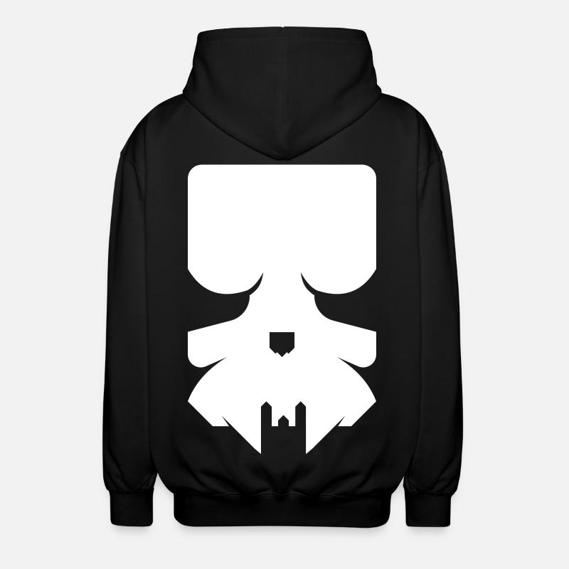 Modern Skull – Stylish Skull - Unisex Hooded Jacket - black