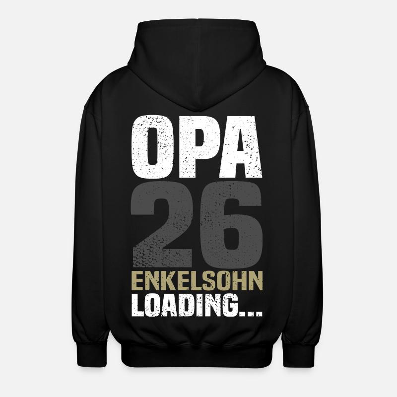 Opa 2026 - Unisex Kapuzenjacke - Schwarz